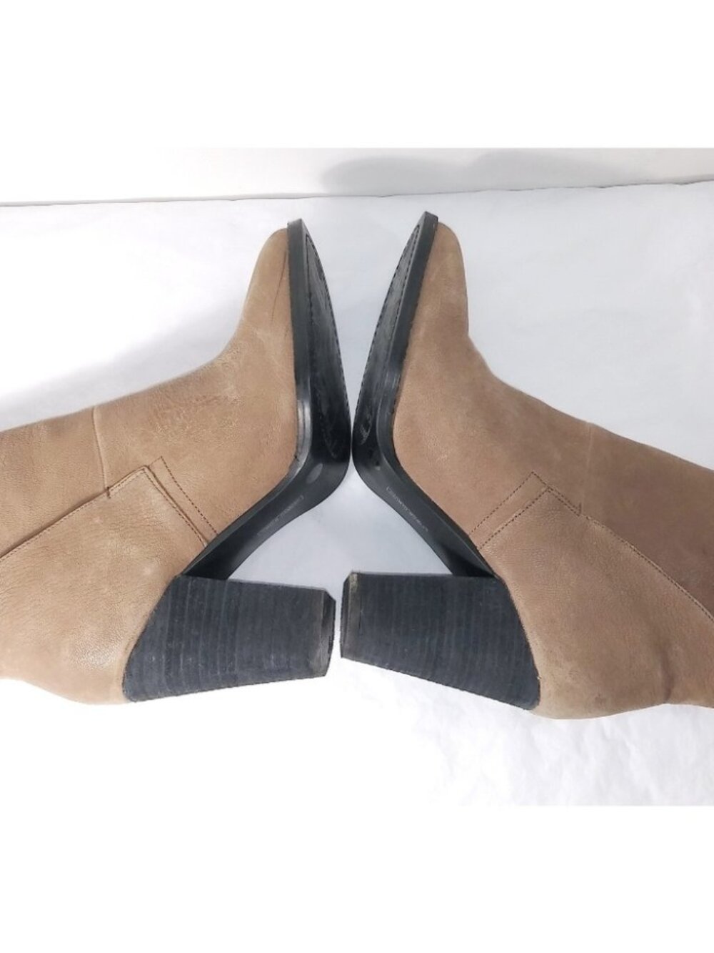 Vince Camuto Ristin Pull-On Booties Tan Light Brown 8 EUC